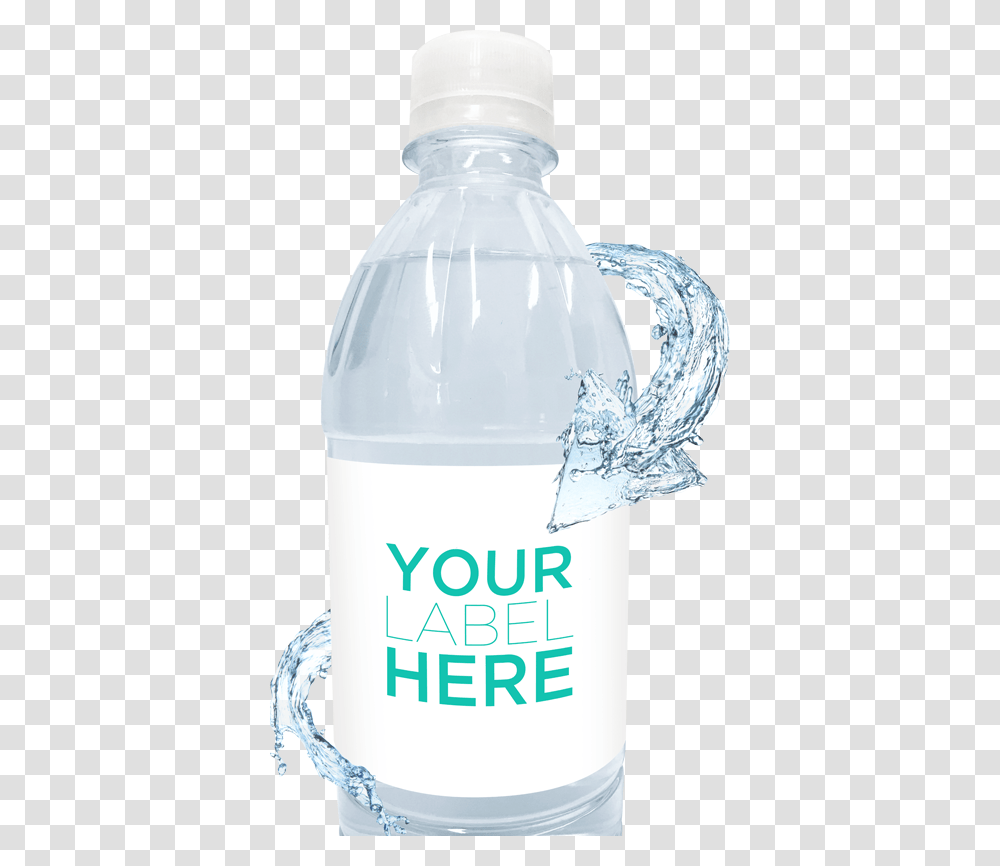Custom Labeled Bottle Paradise Water Bottle, Mineral Water, Beverage, Drink, Snowman Transparent Png