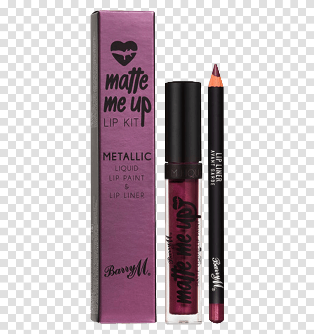 Custom Lip Balm Boxes Barry M Matte Me Up Metallic Lip Kit Avant Garde, Book, Cosmetics, Bottle, Lipstick Transparent Png