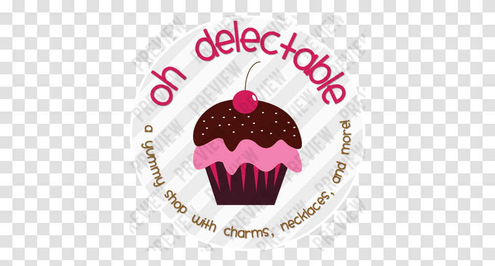 Custom Logo Sold Clip Art, Cupcake, Cream, Dessert, Food Transparent Png