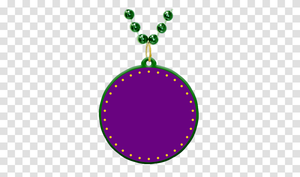 Custom Mardi Gras Bead Medallion In Mardi Gras Colors, Ornament Transparent Png