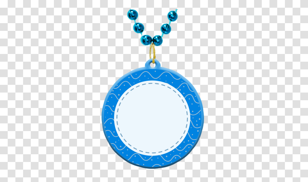 Custom Mardi Gras Bead Medallion With An Elegant Wave Border, Porcelain, Pottery Transparent Png
