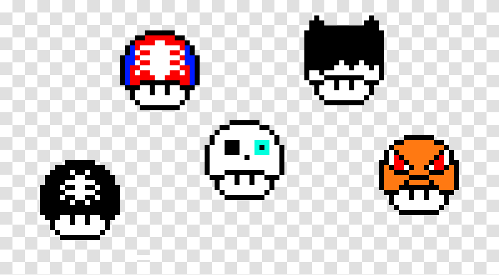 Custom Mario Mushroom Pixel Art, First Aid, Pac Man, Super Mario Transparent Png