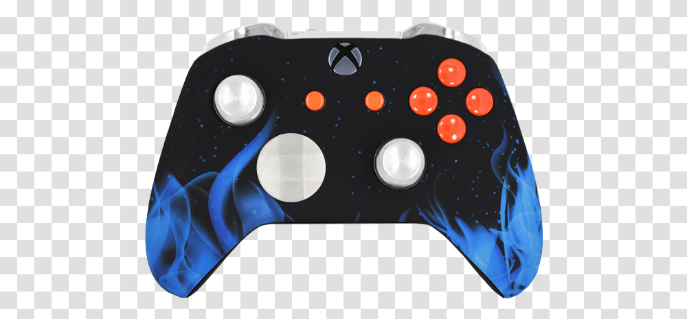 Custom Modded Gaming Controllers For Playstation Xbox Xbox Controller Fire Design, Pillow, Cushion, Minecraft Transparent Png