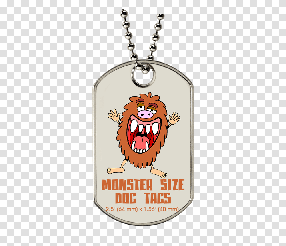 Custom Monster Dog Tags Super Size Your Dog Tag Logotags, Pendant, Locket, Jewelry, Accessories Transparent Png