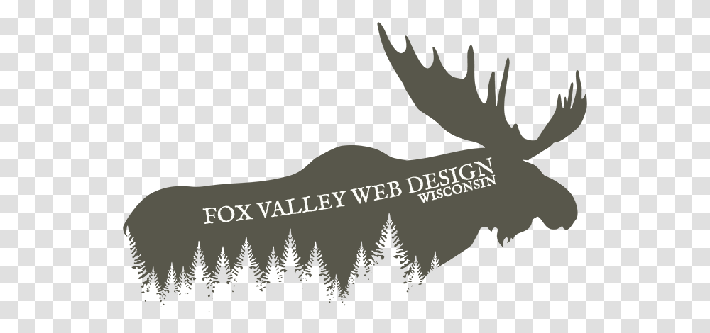 Custom Moose Award 2019fox Valley Web Designwisconsin Silhouette, Wildlife, Mammal, Animal, Plant Transparent Png