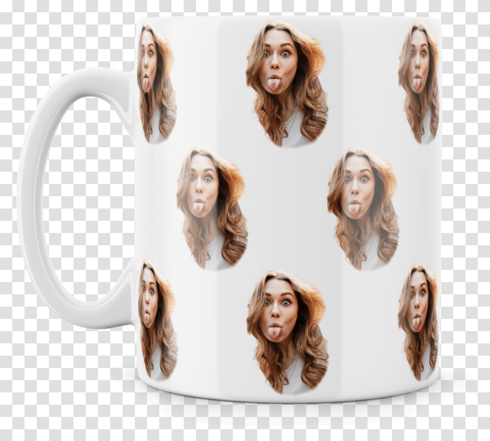 Custom Mugs Personalized Mugs Photo Mugs Custom Girl, Human, Hair, Photo Booth Transparent Png