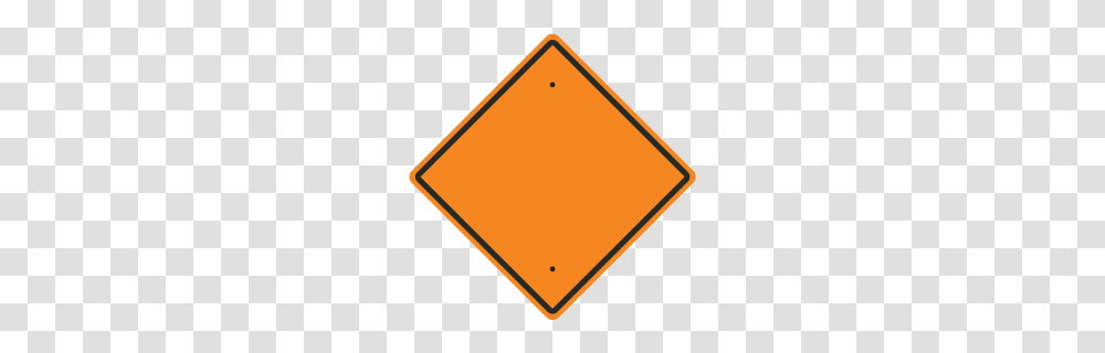 Custom Orange Diamond Traffic Sign, Road Sign, Stopsign Transparent Png