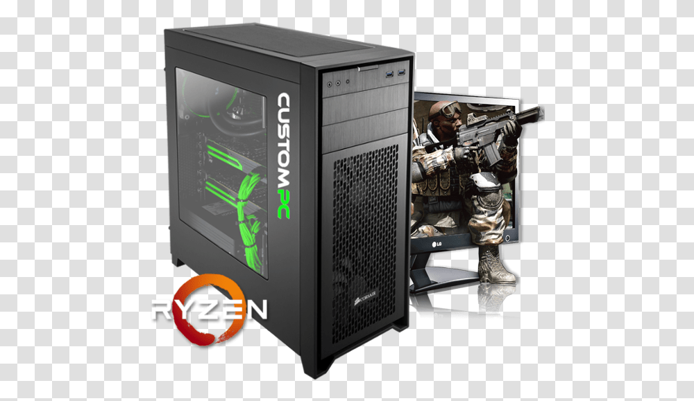 Custom Pc, Computer, Electronics, Person, Human Transparent Png