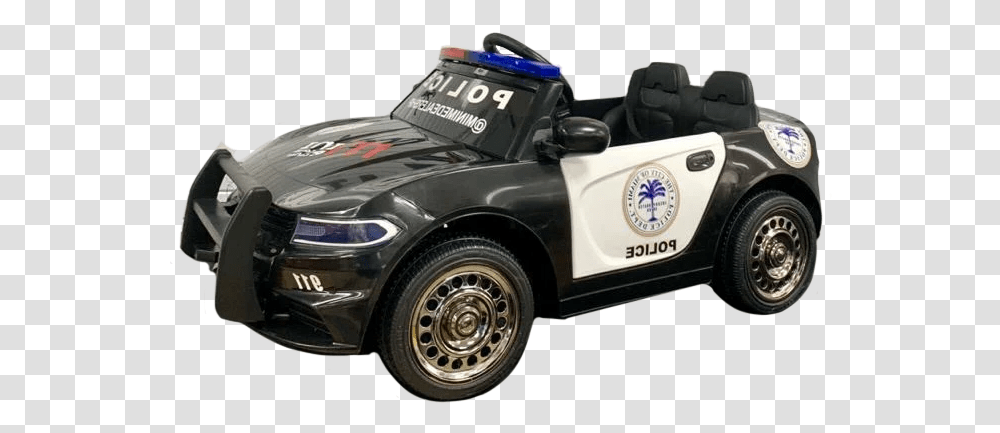 Custom Police Car 12v Kids Ride Roadster, Vehicle, Transportation, Automobile, Sports Car Transparent Png