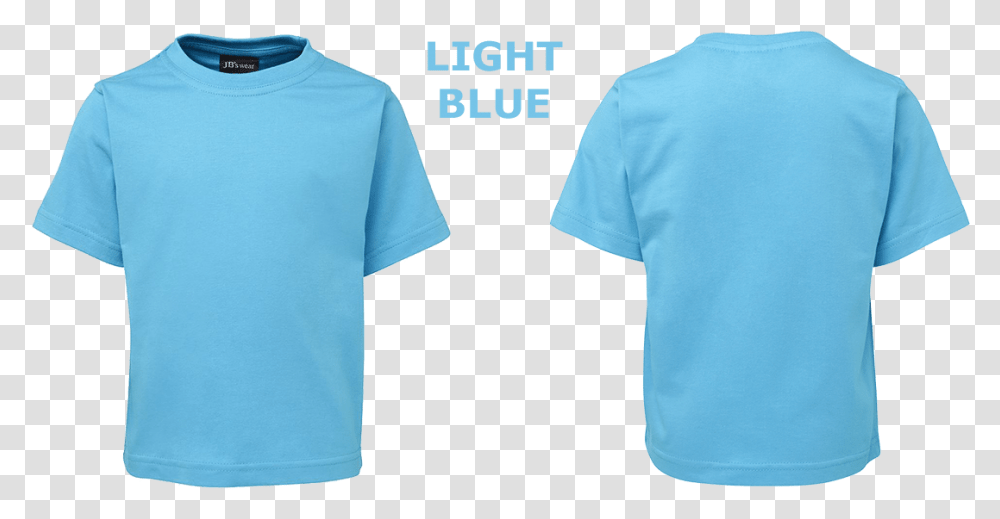 Custom Printed Kids T Shirts Tshirt Printing Light Blue Shirt, Clothing, Apparel, T-Shirt, Sleeve Transparent Png