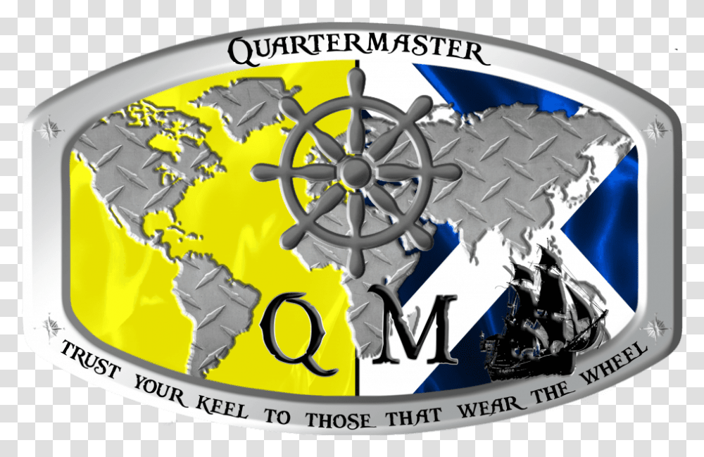 Custom Qm Belt Buckle Qm Belt Buckle Custom Navy Graphic Design, Wheel, Machine, Plot, Map Transparent Png