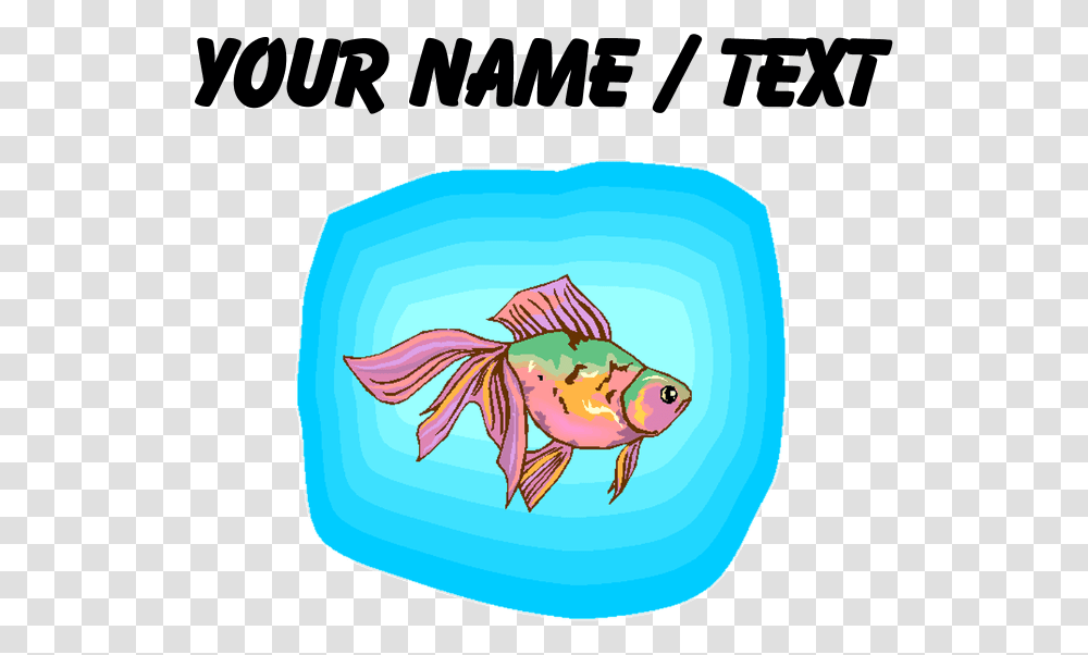 Custom Rainbow Betta Fish Classic Thong Peanut Sticker, Goldfish, Animal Transparent Png