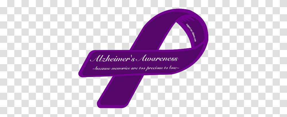 Custom Ribbon Alzheimers Awareness Because Memories Are Too, Purple, Tape Transparent Png