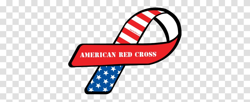 Custom Ribbon American Red Cross, Flag, American Flag Transparent Png