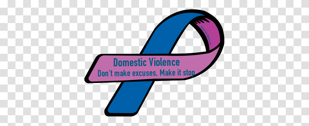 Custom Ribbon Domestic Violence Dont Make Excuses Make It Stop, Logo, Outdoors Transparent Png