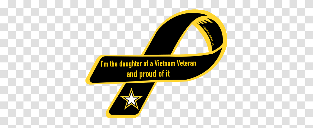 Custom Ribbon Im The Daughter Of A Vietnam Veteran And Proud Of It, Star Symbol, Logo Transparent Png