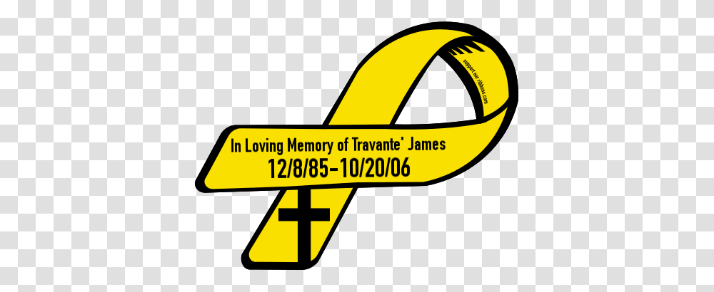 Custom Ribbon In Loving Memory Of Travante James, Logo, Car Transparent Png
