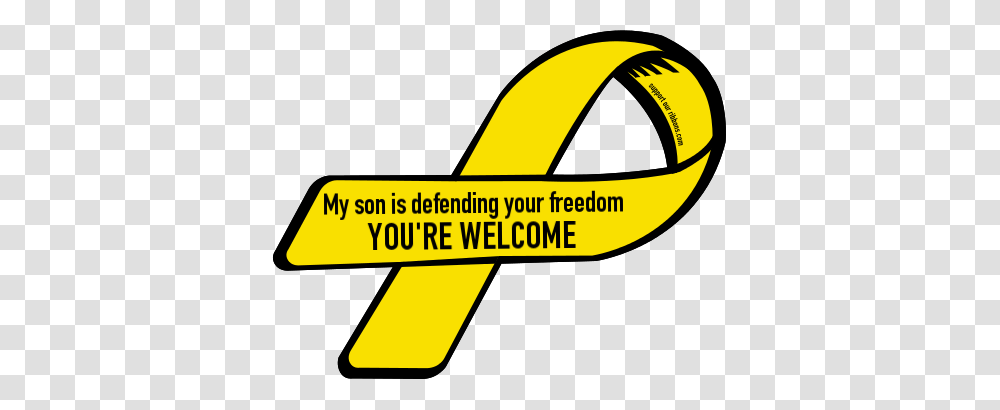 Custom Ribbon My Son Is Defending Your Freedom Youre Welcome, Logo, Trademark Transparent Png