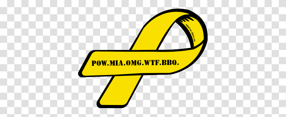 Custom Ribbon Pow Mia Omg Wtf Bbq, Logo, Number Transparent Png