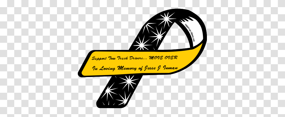 Custom Ribbon Support Tow Truck Drivers Move Over In Loving, Star Symbol, Outdoors, Tree Transparent Png
