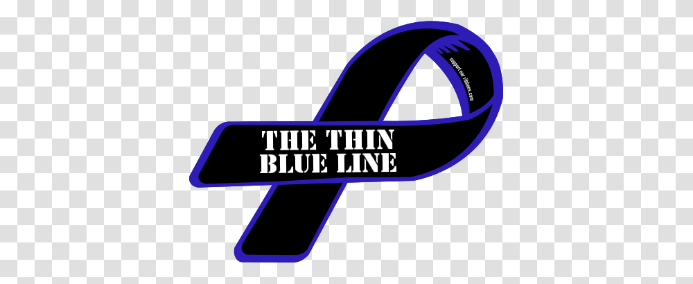 Custom Ribbon The Thin Blue Line, Word, Urban Transparent Png