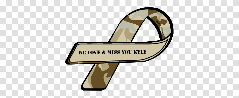 Custom Ribbon We Love Miss You Kyle, Label, Architecture Transparent Png