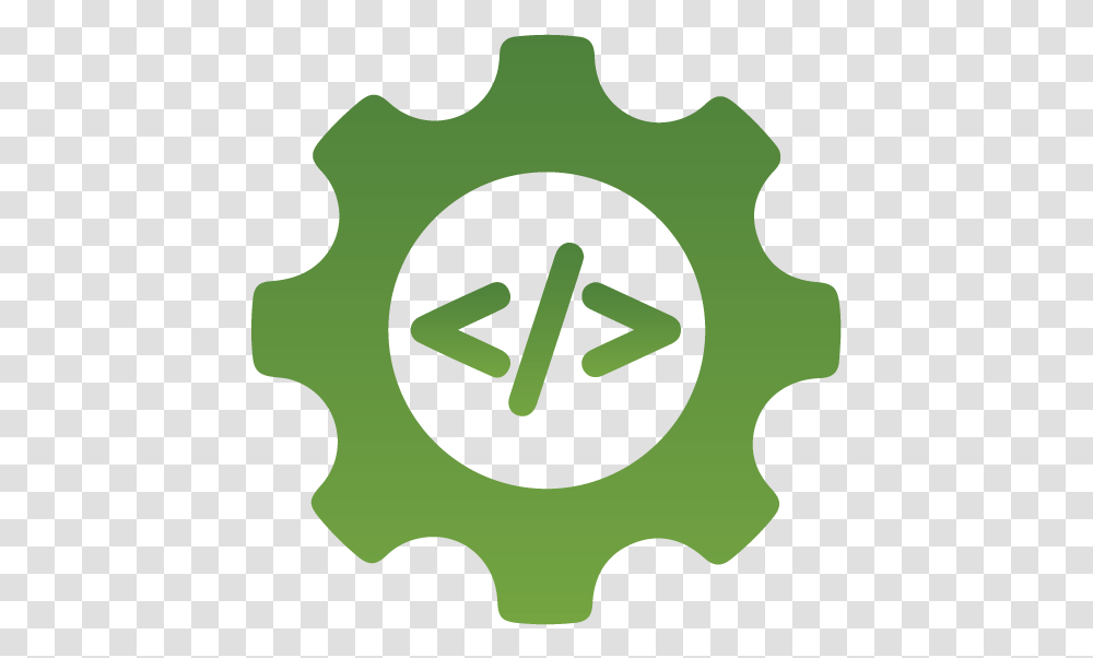 Custom Software Development Icon, Green, Machine, Gear, Sphere Transparent Png