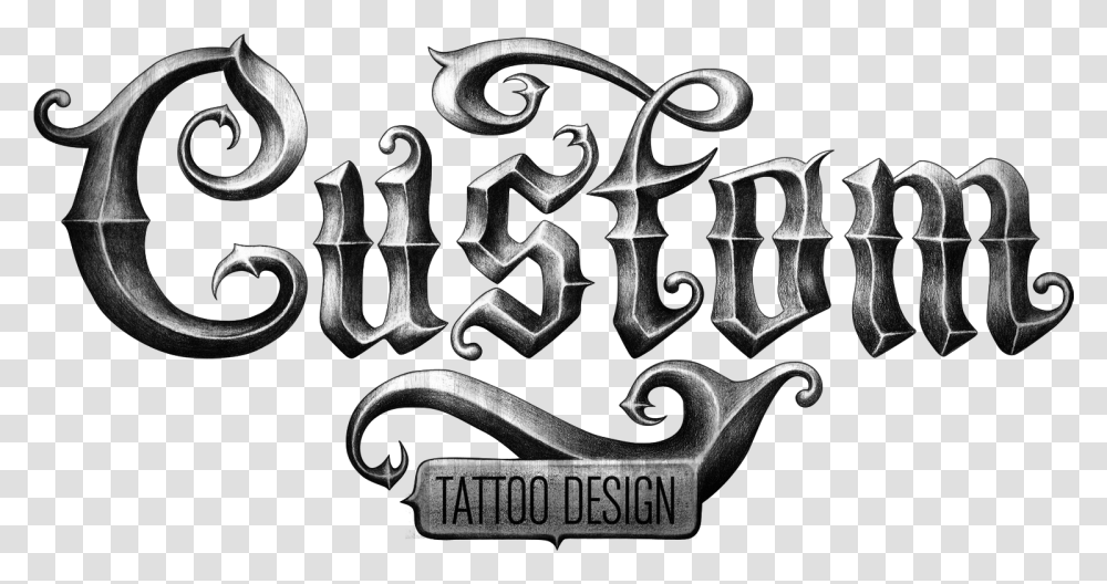 Custom Tattoo Design Logo, Alphabet, Word, Calligraphy Transparent Png