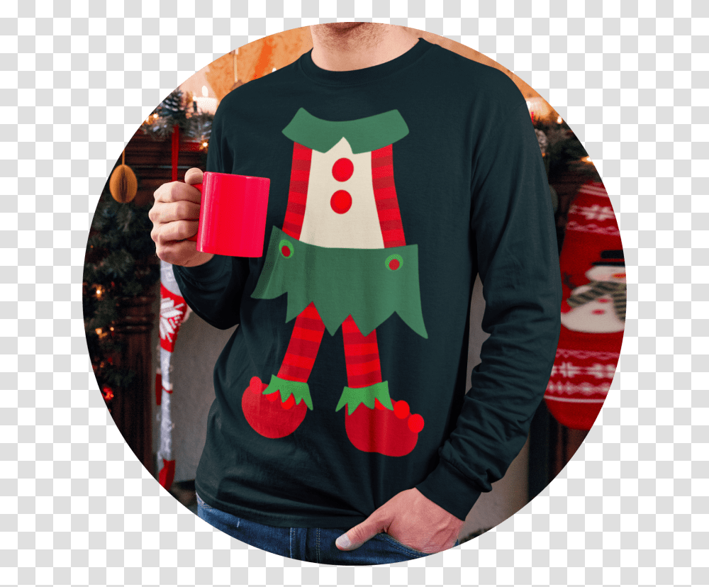 Custom Ugly Christmas Sweater From 1076 Make Your Own Fictional Character, Clothing, Apparel, Sweatshirt, Person Transparent Png