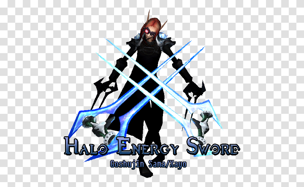 Custom Weapon Halo Energy Sword, Person, Human, Poster, Advertisement Transparent Png