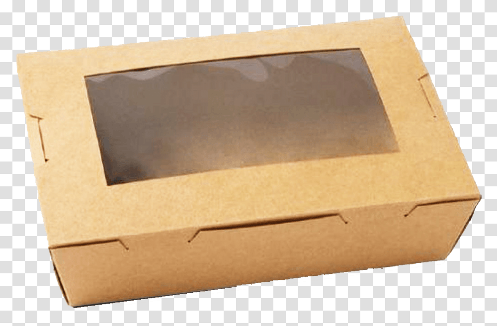 Custom Window Boxes Kraft Food Box With Window, Cardboard, Carton, Package Delivery Transparent Png