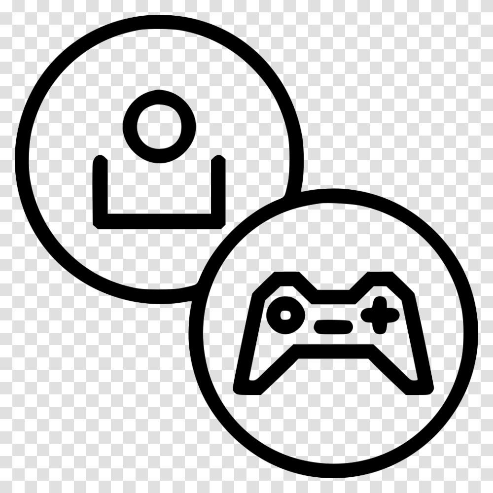 Customer Account Gaming Gamer Profile Joystick Icon Free, Stencil, Lawn Mower, Tool Transparent Png