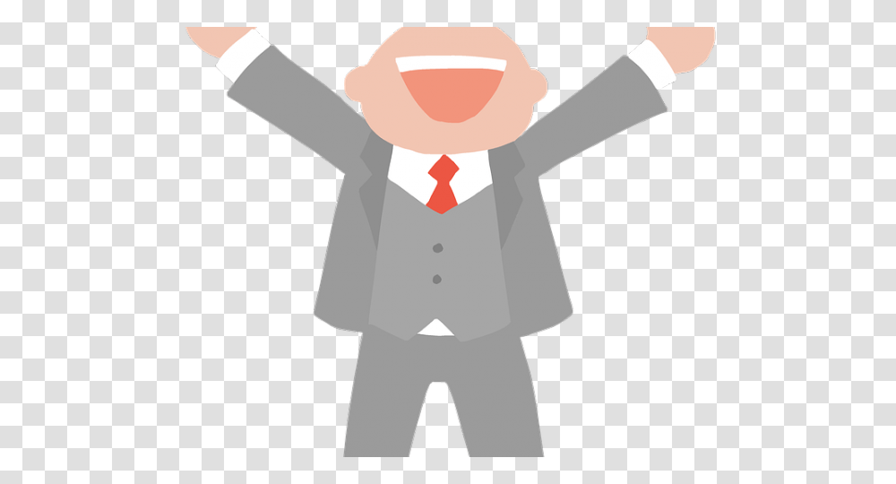 Customer Clipart Happy Employee, Person, Suit, Overcoat Transparent Png