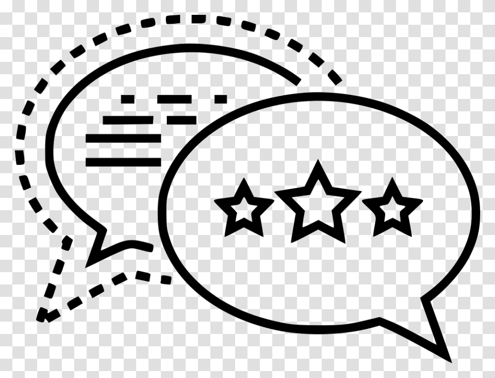 Customer Review Discussion Talk Speak White Southern Cross, First Aid, Stencil, Star Symbol Transparent Png
