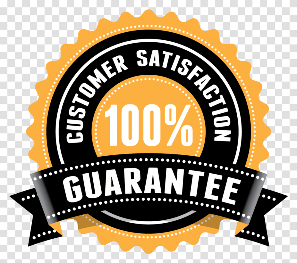 Customer Satisfaction Guaranteed, Label, Logo Transparent Png
