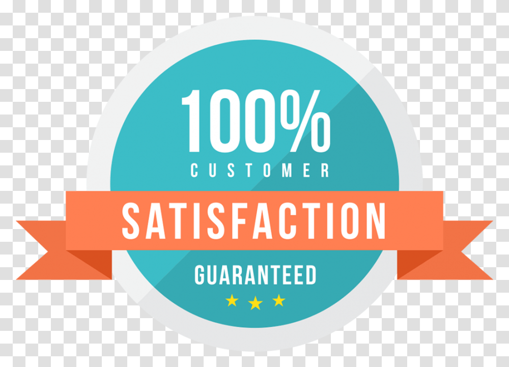 Customer Satisfaction Guaranteed Logo, Label, Text, Symbol, Plant Transparent Png