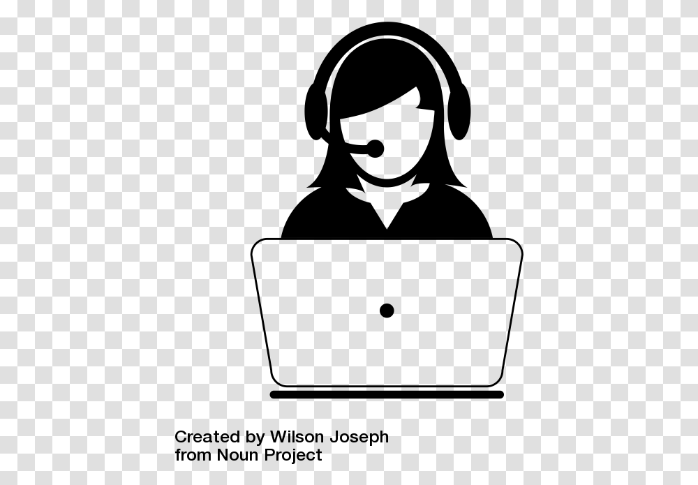 Customer Support Icon By Wilson Joseph From The Noun, Gray, World Of Warcraft Transparent Png
