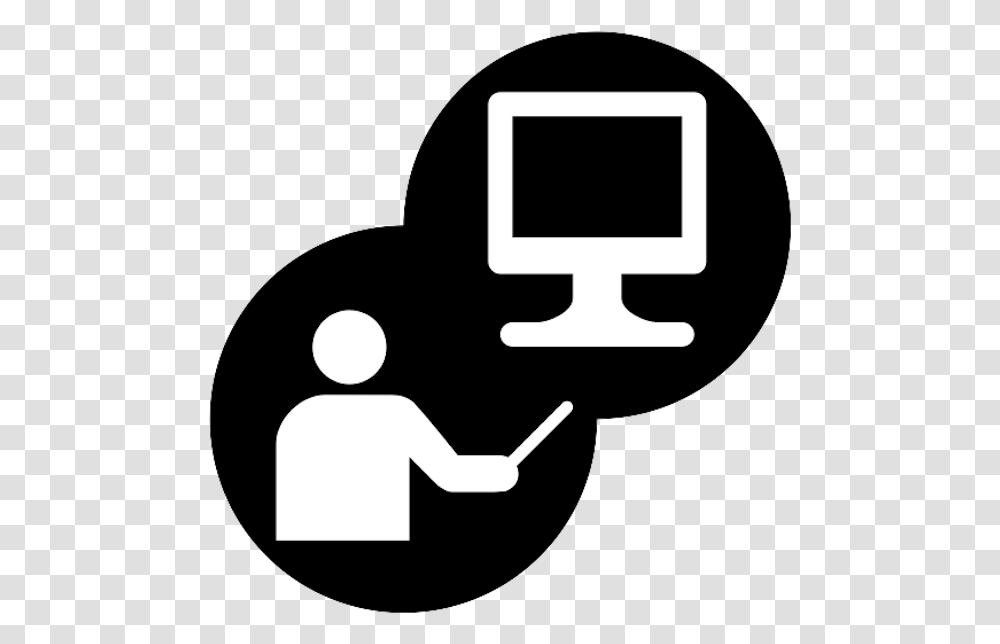 Customer Training Blended Learning Icon, Pc, Computer, Electronics, Silhouette Transparent Png