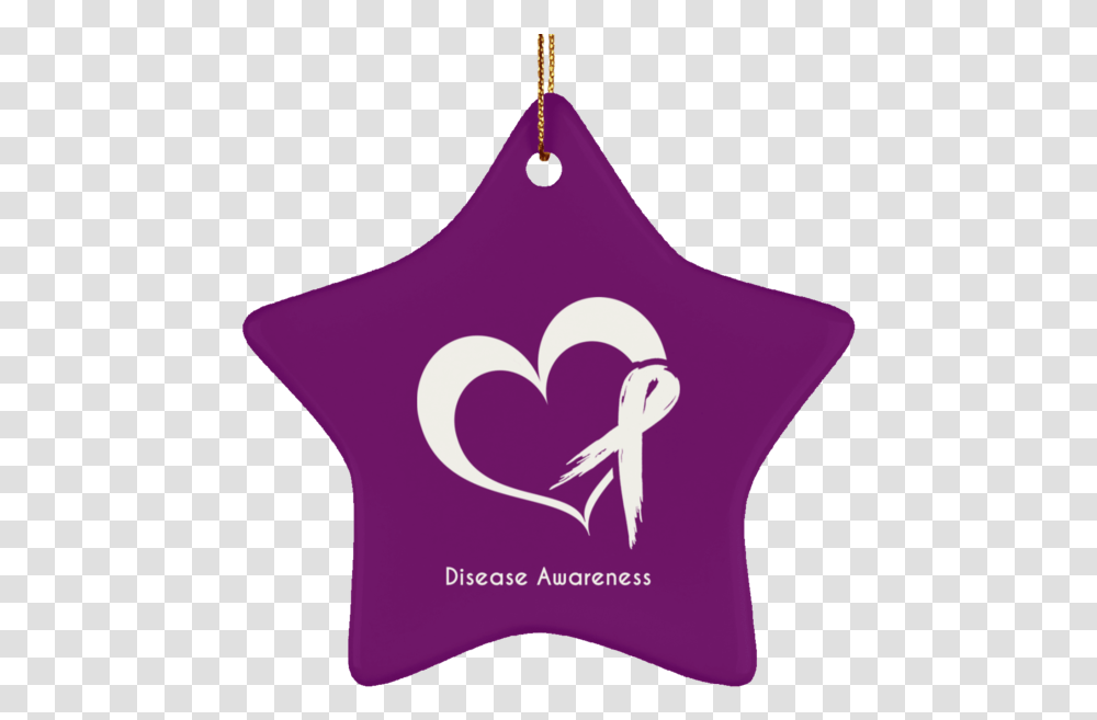 Customisable Heart Ribbon Ceramic Star Ornament Nurse Christmas, Star Symbol, Triangle Transparent Png