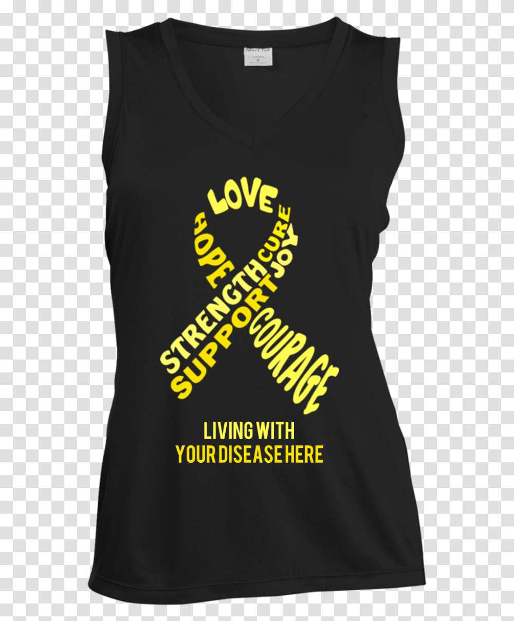 Customisable Yellow Awareness Ribbon With Words Women Wherever You Will Go Lyrics, Sleeve, Poster, Advertisement Transparent Png