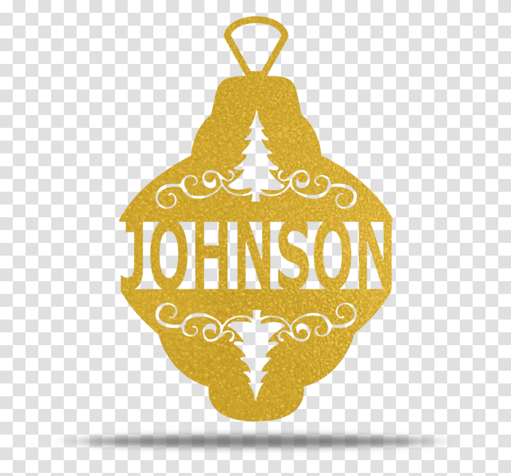 Customizable Metal Christmas Ornament Illustration, Logo, Trademark, Badge Transparent Png