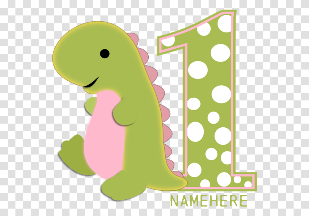 Customized First Birthday Green Dinosaur Apron Dinosaur Birthday Clipart Free, Number, Toy Transparent Png