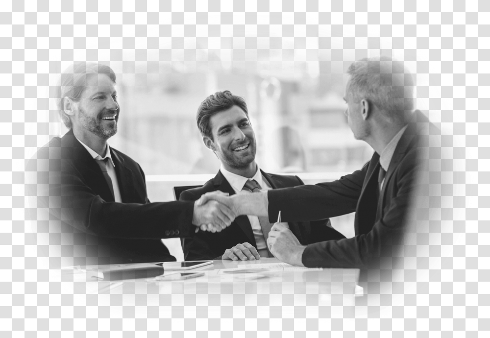 Customized Insurance Solutions For Commercial Property Businessmen Shaking Hands, Person, Suit, Overcoat Transparent Png