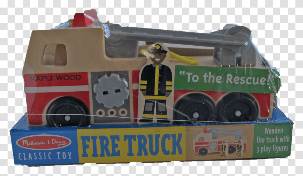 Customized Maplewood Fire Truck Melissa And Doug Fire Truck, Wheel, Machine, Tire, Race Car Transparent Png