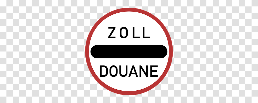 Customs Transport, Road Sign Transparent Png