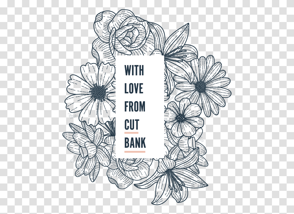 Cut Bank Florist Rose Petal Floral And Gift Local Flower, Text, Label, Alphabet, Graphics Transparent Png