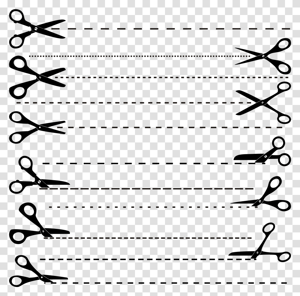 Cut Clipart Scissors Dotted Line Dotted Line And Scissors Tattoo, Page, Silhouette, People Transparent Png