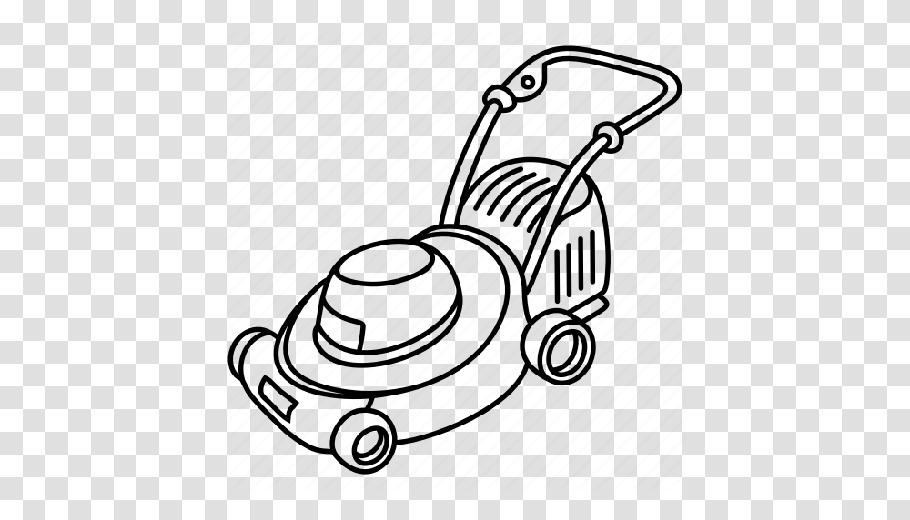 Cut Gardening Grass Lawn Lawnmower Machine Mower Icon, Hat, Alloy Wheel, Tire Transparent Png