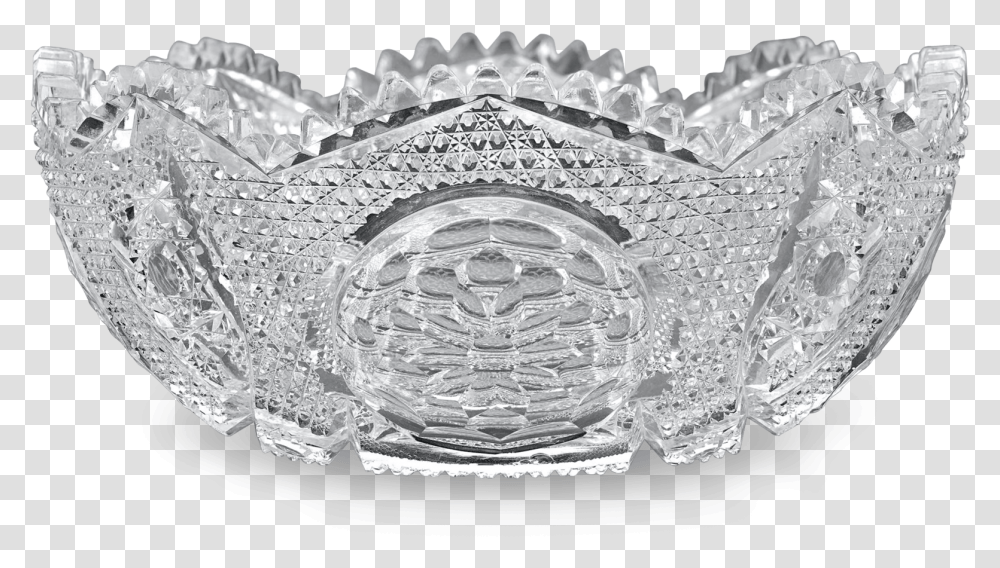 Cut Glass Bowl With Medallion Motif Tiara, Diamond, Aluminium, Jaw, Wasp Transparent Png