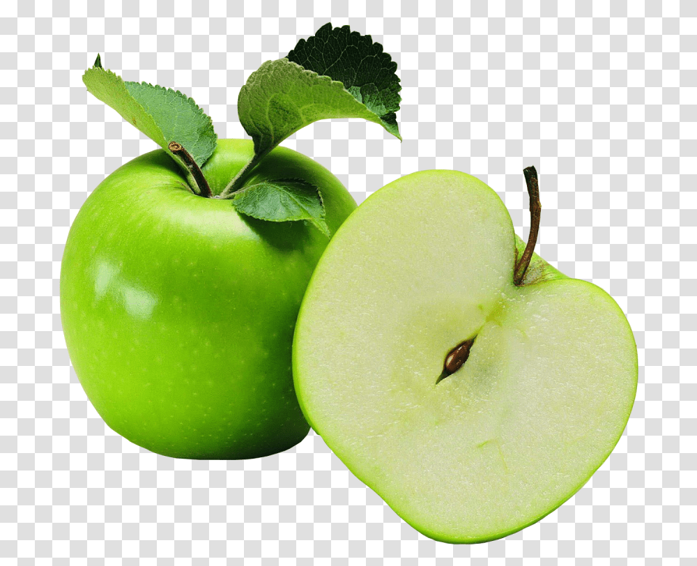 Cut Green Apple Image Green Apple Background, Plant, Fruit, Food, Sliced Transparent Png